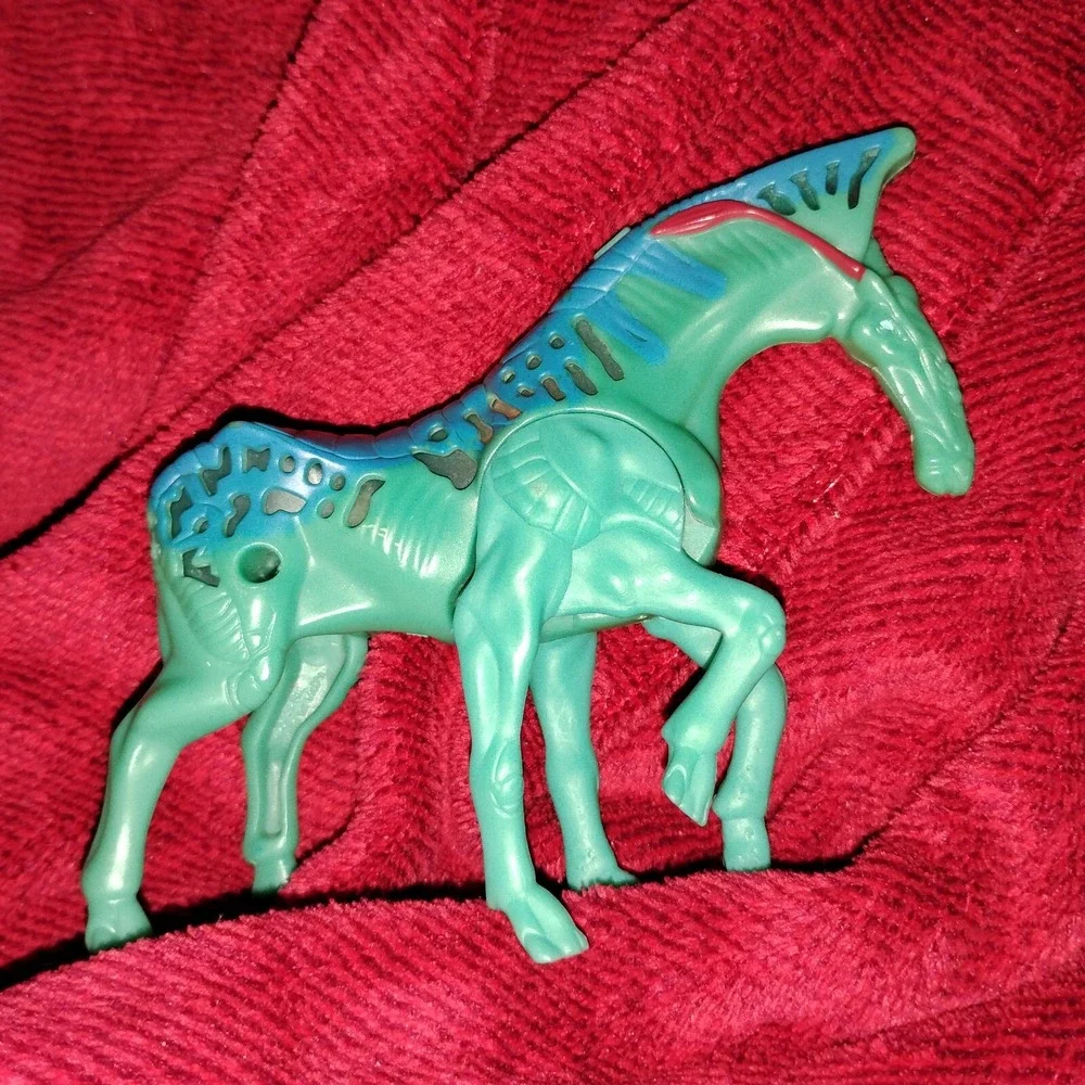 2009 Avatar Direhorse McDonald's Happy Meal‎ Toy Lights Up Turqoise Tested Works